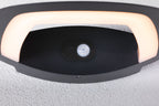 Paulmann LED Außenwandleuchte Akena Bewegungsmelder insektenfreundlich IP44  70mm 2200K 10,8W 800lm 230V  Anthrazit  Aluminium