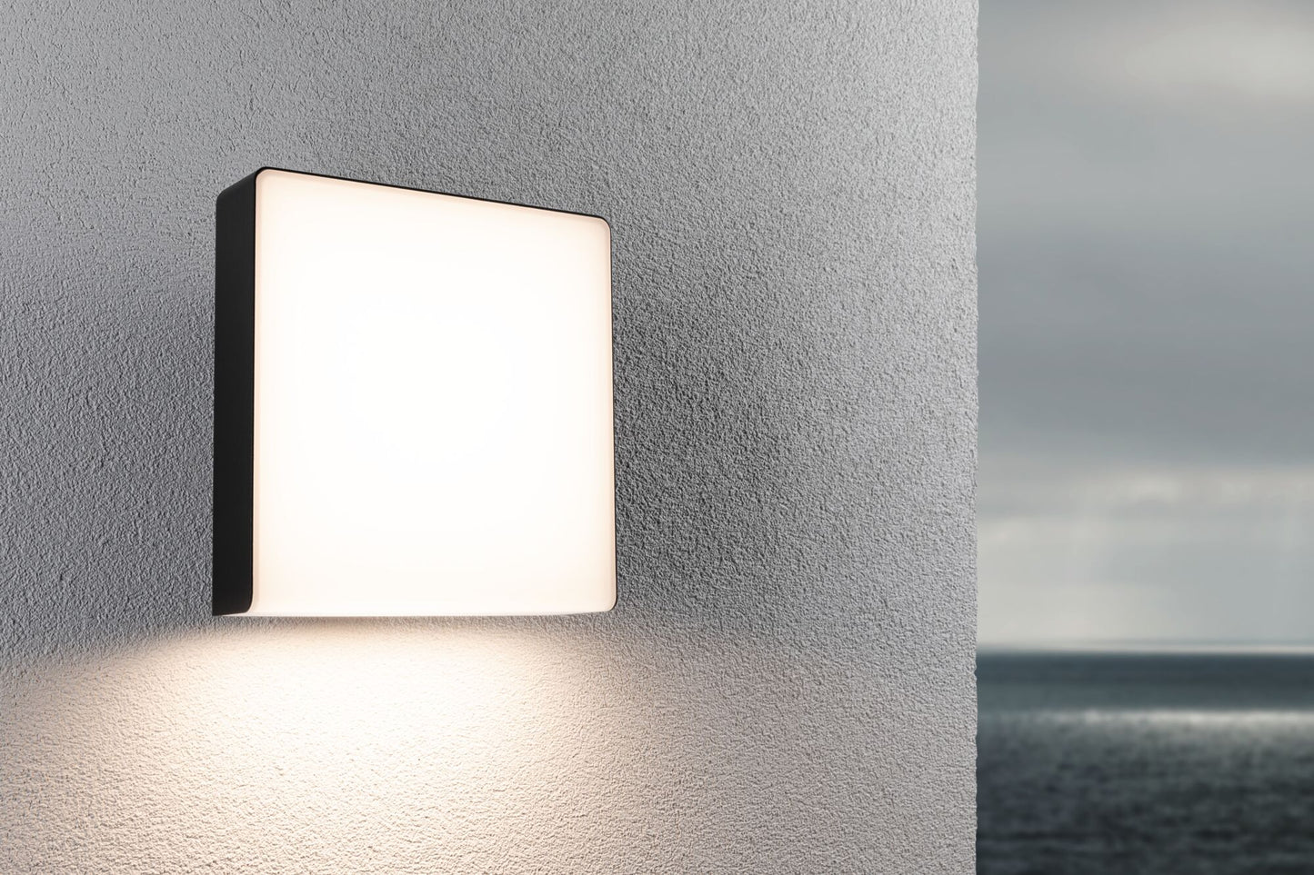 Paulmann LED Außenwandleuchte Azalena Dämmerungsgesteuerter Bewegungsmelder (HF) IP44  250x97mm 3000K 8,5W 700lm 230V  Anthrazit Kunststoff#Aluminium