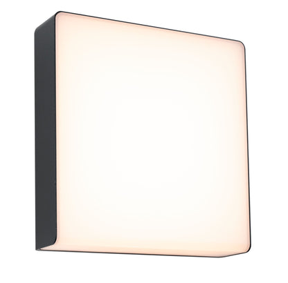 Paulmann LED Außenwandleuchte Azalena Dämmerungsgesteuerter Bewegungsmelder (HF) insektenfreundlich Smart Home Zigbee 3.0  IP44  250x97mm Tunable Warm 8,5W 700lm 230V  Anthrazit Kunststoff#Aluminium