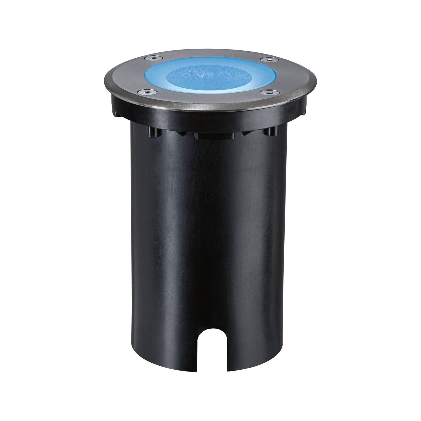 Paulmann LED Bodeneinbauleuchte Floor Smart Home Zigbee 3.0  IP67 rund 110mm RGBW+ 4,9W 300lm 230V Eisen gebürstet Aluminium