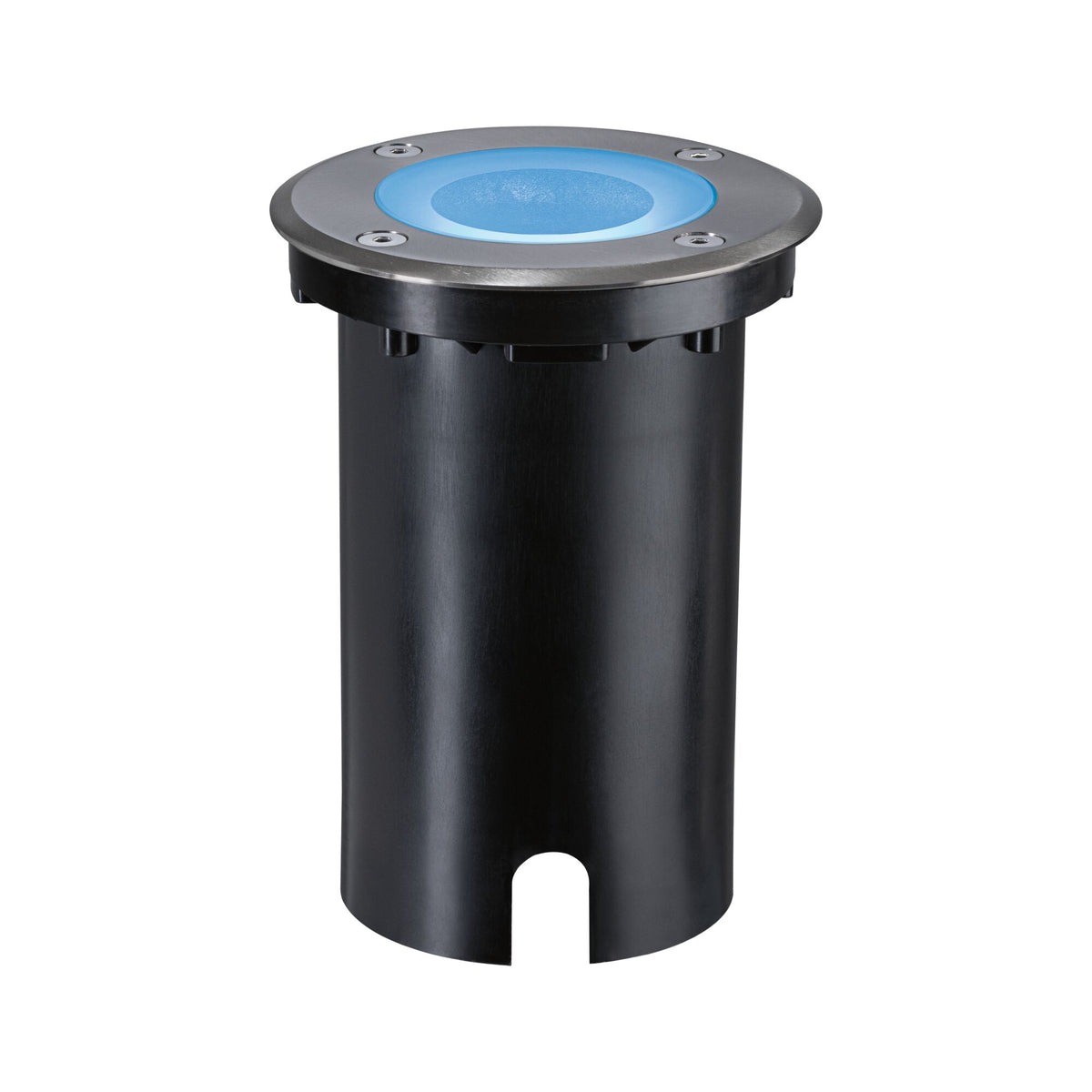 Paulmann LED Bodeneinbauleuchte Floor Smart Home Zigbee 3.0  IP67 rund 110mm RGBW+ 4,9W 300lm 230V Eisen gebürstet Aluminium