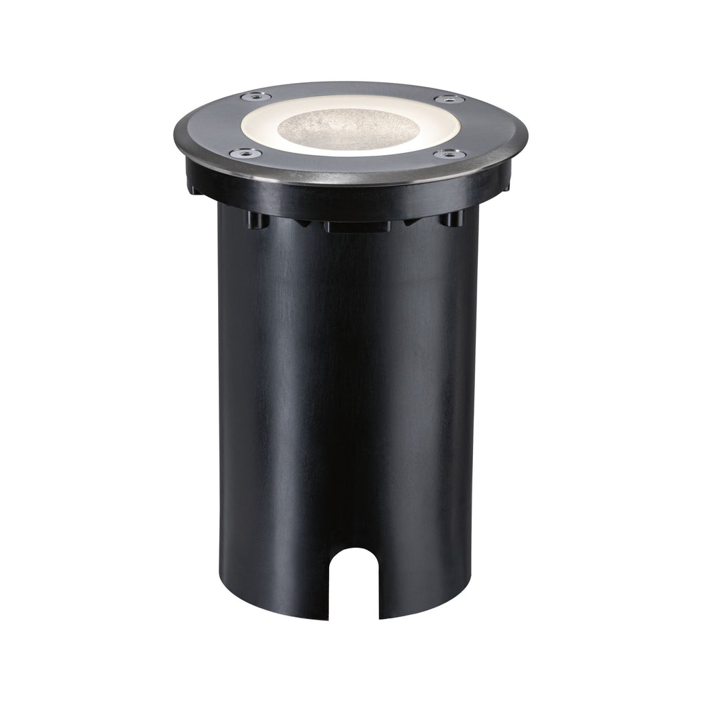 Paulmann LED Bodeneinbauleuchte Floor Smart Home Zigbee 3.0  IP67 rund 110mm RGBW+ 4,9W 300lm 230V Eisen gebürstet Aluminium