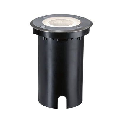 Paulmann LED Bodeneinbauleuchte Floor Smart Home Zigbee 3.0  IP67 rund 110mm RGBW+ 4,9W 300lm 230V Eisen gebürstet Aluminium