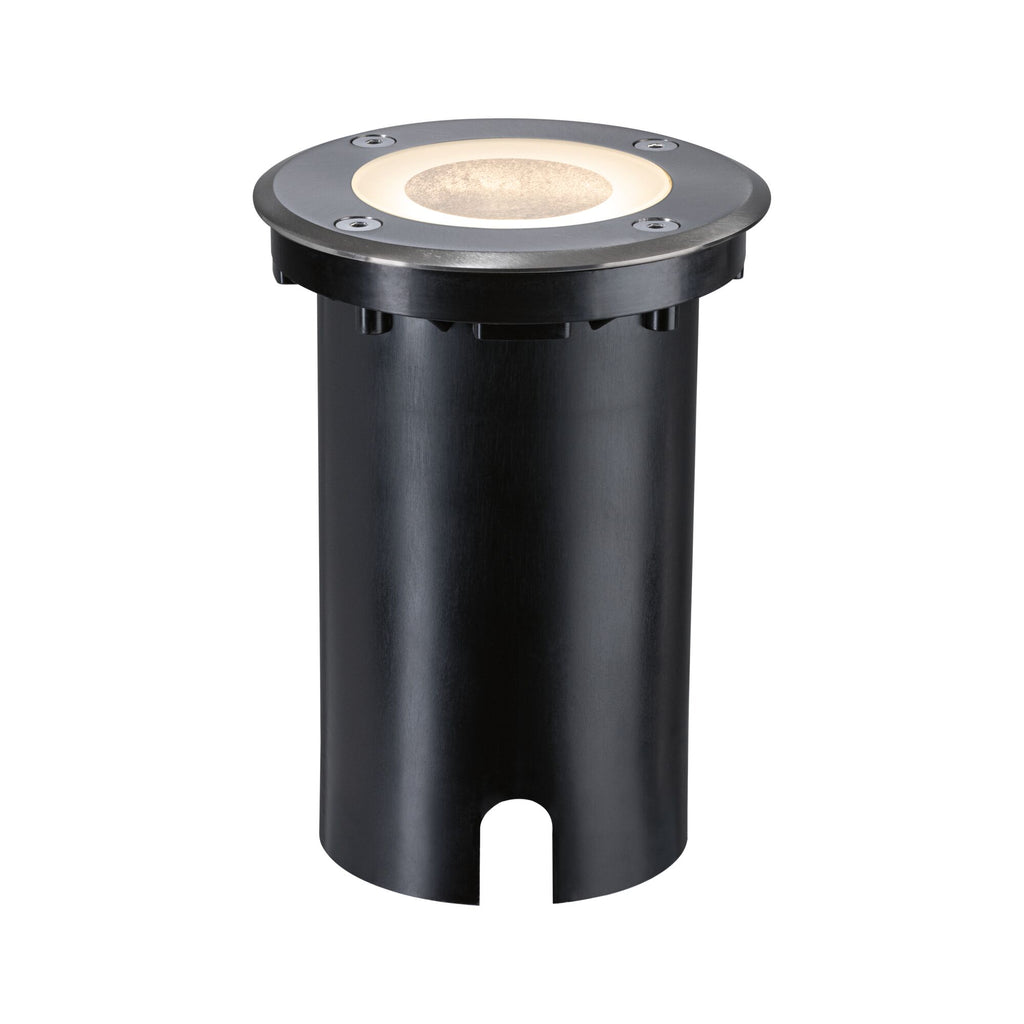 Paulmann LED Bodeneinbauleuchte Floor Smart Home Zigbee 3.0  IP67 rund 110mm RGBW+ 4,9W 300lm 230V Eisen gebürstet Aluminium