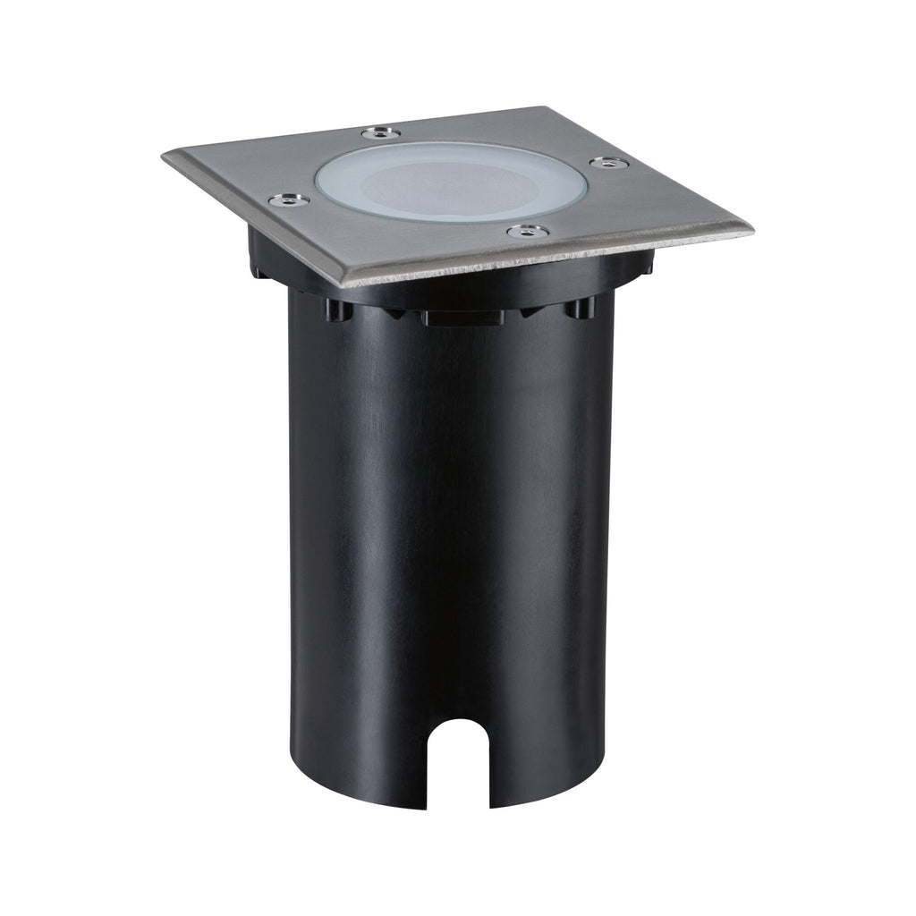 Paulmann LED Bodeneinbauleuchte Floor Smart Home Zigbee 3.0  IP67 eckig 110x110mm RGBW+ 4,9W 300lm 230V Eisen gebürstet Aluminium