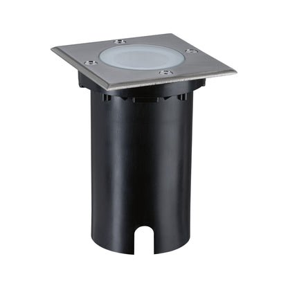 Paulmann LED Bodeneinbauleuchte Floor Smart Home Zigbee 3.0  IP67 eckig 110x110mm RGBW+ 4,9W 300lm 230V Eisen gebürstet Aluminium