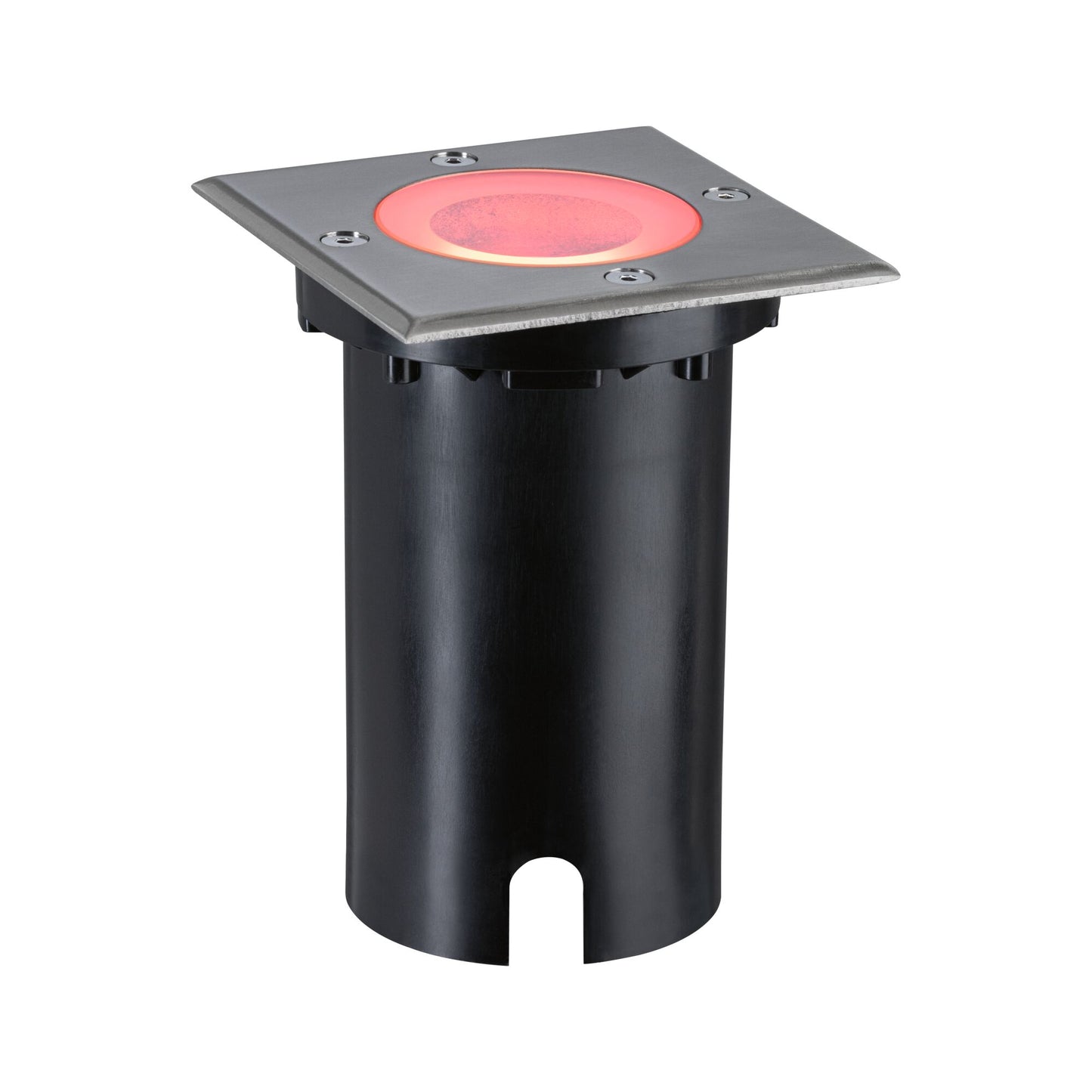 Paulmann LED Bodeneinbauleuchte Floor Smart Home Zigbee 3.0  IP67 eckig 110x110mm RGBW+ 4,9W 300lm 230V Eisen gebürstet Aluminium