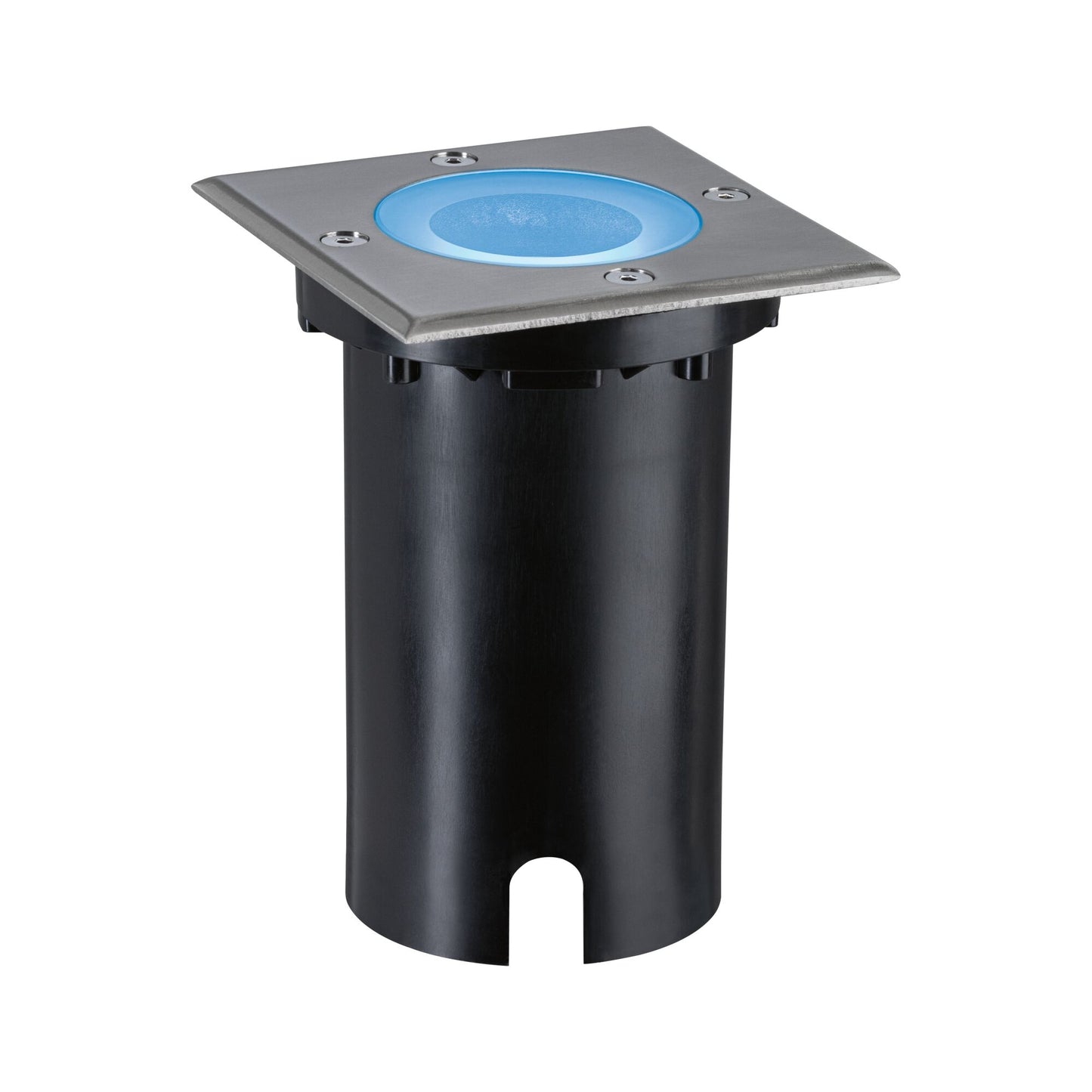 Paulmann LED Bodeneinbauleuchte Floor Smart Home Zigbee 3.0  IP67 eckig 110x110mm RGBW+ 4,9W 300lm 230V Eisen gebürstet Aluminium
