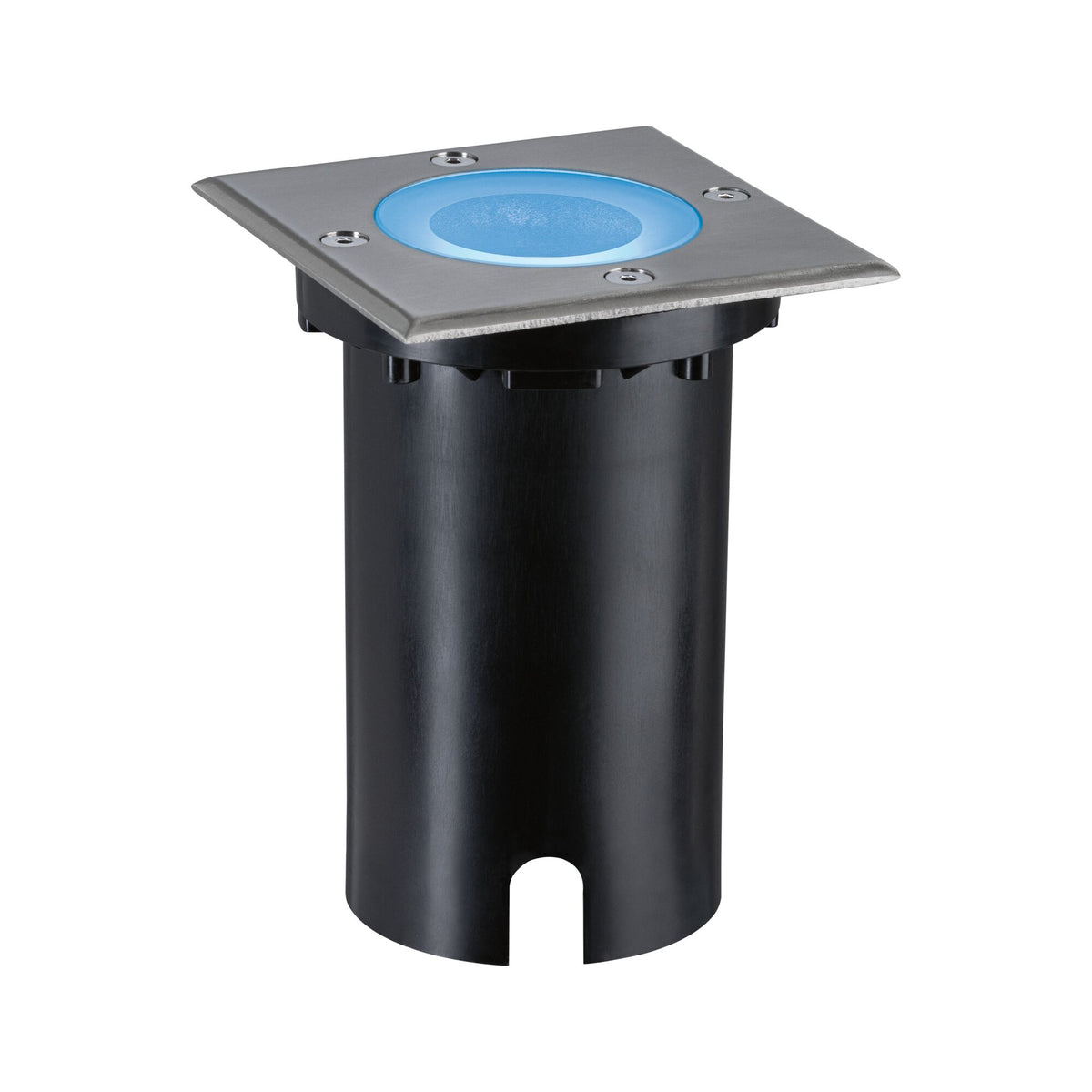 Paulmann LED Bodeneinbauleuchte Floor Smart Home Zigbee 3.0  IP67 eckig 110x110mm RGBW+ 4,9W 300lm 230V Eisen gebürstet Aluminium