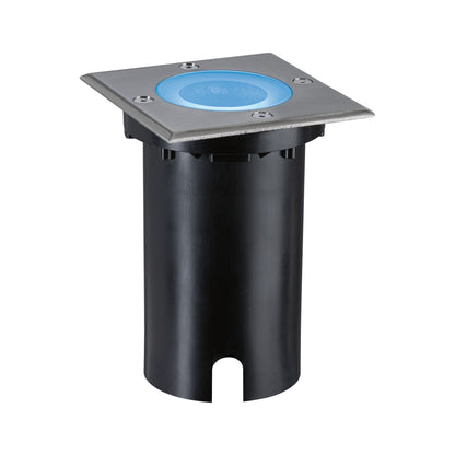 Paulmann LED Bodeneinbauleuchte Floor Smart Home Zigbee 3.0  IP67 eckig 110x110mm RGBW+ 4,9W 300lm 230V Eisen gebürstet Aluminium