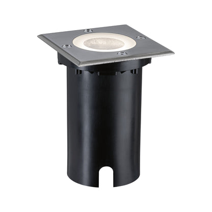 Paulmann LED Bodeneinbauleuchte Floor Smart Home Zigbee 3.0  IP67 eckig 110x110mm RGBW+ 4,9W 300lm 230V Eisen gebürstet Aluminium