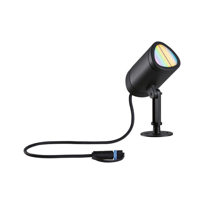 Paulmann Plug & Shine LED Gartenstrahler Shira Smart Home Zigbee 3.0  IP65 RGBW+ 6,5W   Anthrazit