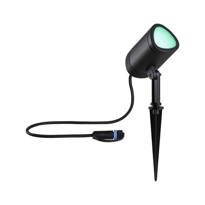 Paulmann Plug & Shine LED Gartenstrahler Shira Smart Home Zigbee 3.0  IP65 RGBW+ 6,5W   Anthrazit