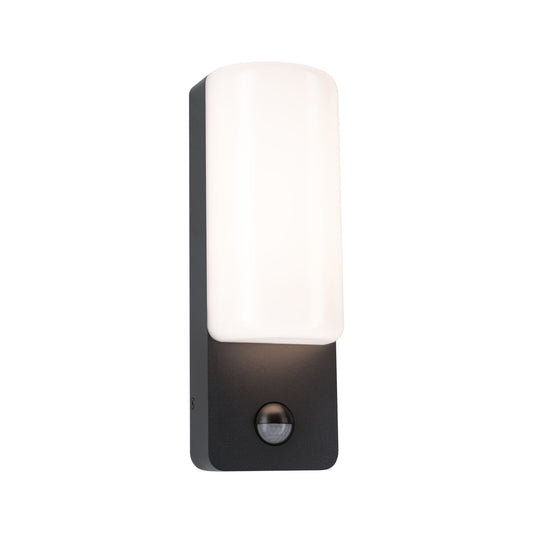 Paulmann LED Außenwandleuchte Bonnie Dämmerungsgesteuerter Bewegungsmelder (IR) IP44  93x77mm 3000K 8,5W 560lm 230V  Anthrazit Aluminium