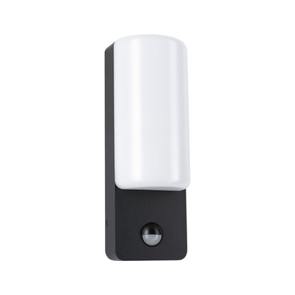 Paulmann LED Außenwandleuchte Bonnie Dämmerungsgesteuerter Bewegungsmelder (IR) IP44  93x77mm 3000K 8,5W 560lm 230V  Anthrazit Aluminium