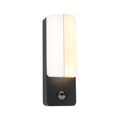 Paulmann LED Außenwandleuchte Bonnie Dämmerungsgesteuerter Bewegungsmelder (IR) insektenfreundlich und seewasserresistent IP44  93x77mm 2200 - 3000K 8,5W 560lm 230V  Anthrazit Aluminium