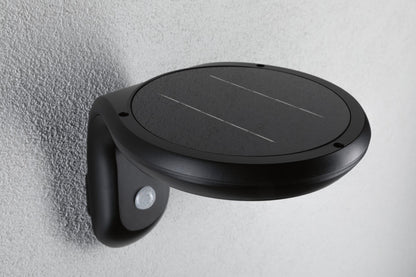 Paulmann Solar LED Außenwandleuchte Diskola Dämmerungsgesteuerter Bewegungsmelder (IR) IP44  180x234mm 3000K 3,5W 400lm 3,7V  Anthrazit Kunststoff