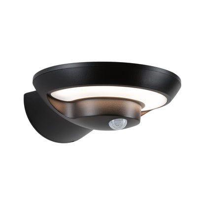 Paulmann Solar LED Außenwandleuchte Bordola Dämmerungsgesteuerter Bewegungsmelder (IR) IP44  180x211mm 3000K 3,5W 220lm 3,7V  Anthrazit Kunststoff
