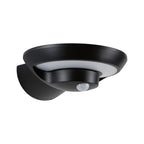 Paulmann Solar LED Außenwandleuchte Bordola Dämmerungsgesteuerter Bewegungsmelder (IR) IP44  180x211mm 3000K 3,5W 220lm 3,7V  Anthrazit Kunststoff