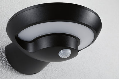 Paulmann Solar LED Außenwandleuchte Bordola Dämmerungsgesteuerter Bewegungsmelder (IR) IP44  180x211mm 3000K 3,5W 220lm 3,7V  Anthrazit Kunststoff