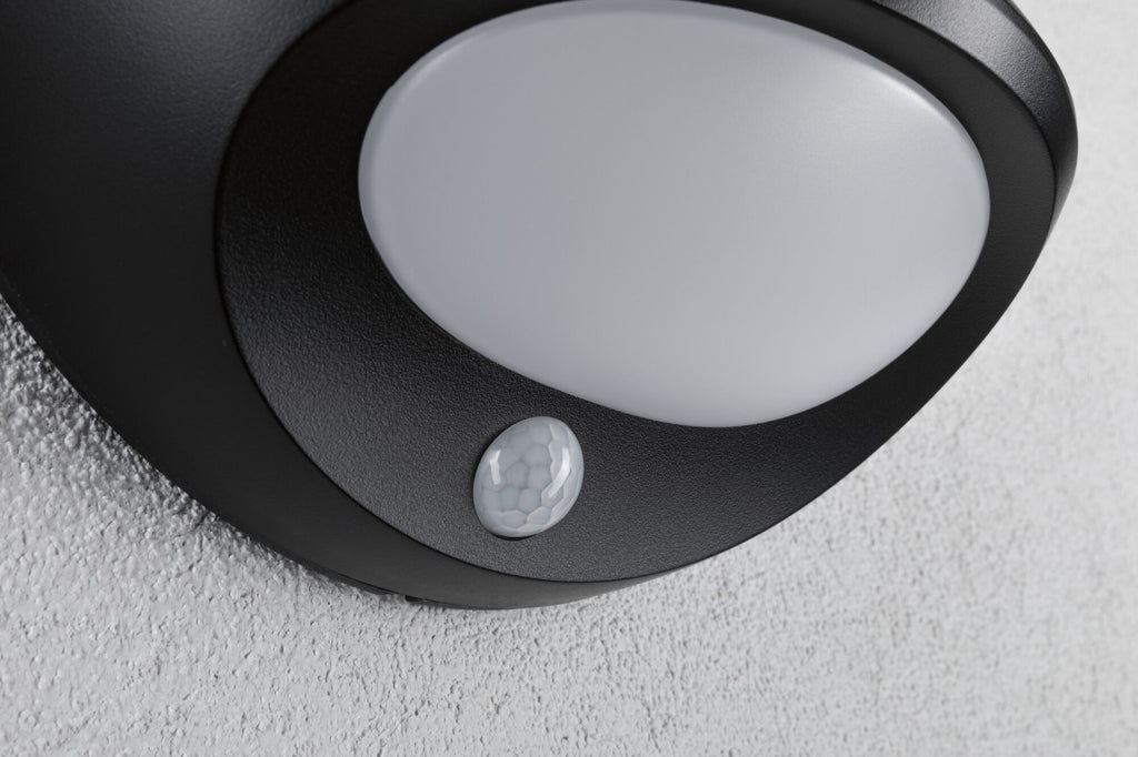 Paulmann Solar LED Außenwandleuchte Sorova Dämmerungsgesteuerter Bewegungsmelder (IR) IP44  230x125mm 3000K 3,5W 220lm 3,7V  Anthrazit Kunststoff