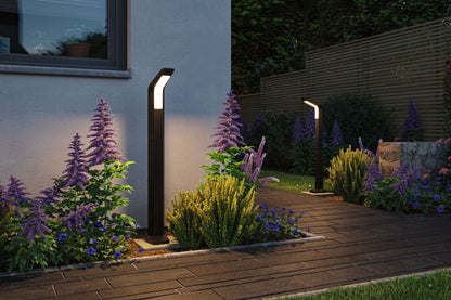 Paulmann LED Pollerleuchte Merano Dämmerungsgesteuerter Bewegungsmelder (HF) IP44  910mm 3000K 14W 850lm 230V  Anthrazit  Aluminium