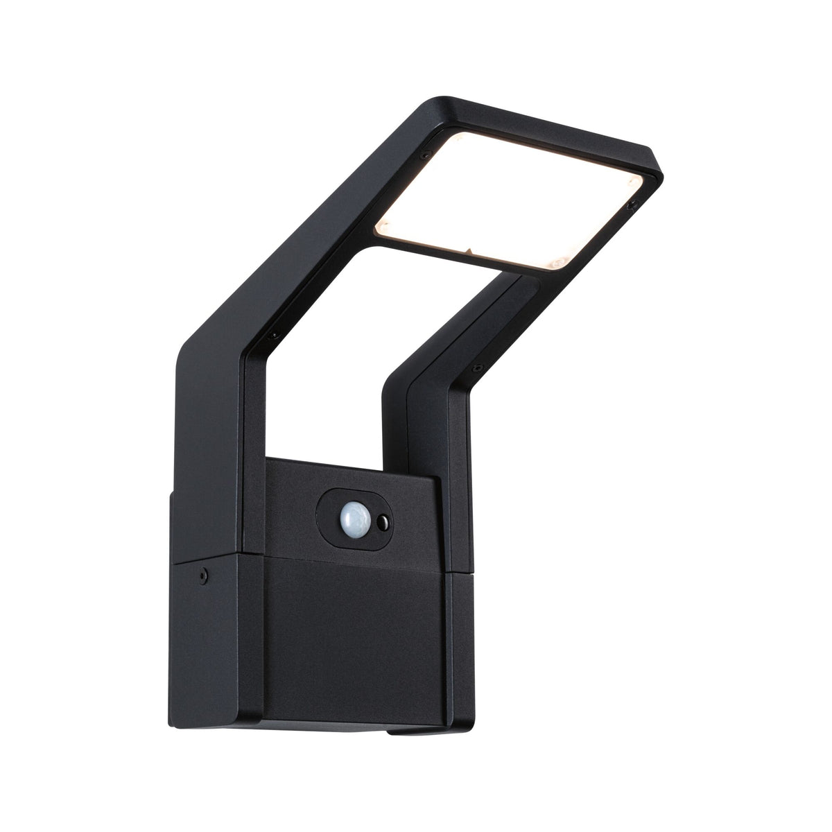 Paulmann LED Außenwandleuchte Juntea Dämmerungsgesteuerter Bewegungsmelder (IR) IP44  140x217mm 3000K 11W 900lm 230V  Anthrazit Aluminium