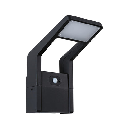 Paulmann LED Außenwandleuchte Juntea Dämmerungsgesteuerter Bewegungsmelder (IR) IP44  140x217mm 3000K 11W 900lm 230V  Anthrazit Aluminium