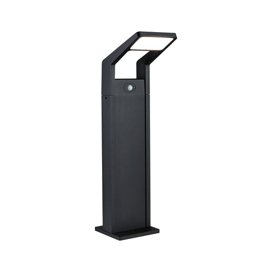 Paulmann LED Pollerleuchte Juntea Dämmerungsgesteuerter Bewegungsmelder (IR) IP44  585mm 3000K 11W 900lm 230V  Anthrazit  Aluminium