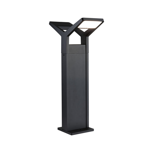 Paulmann LED Pollerleuchte Juntea Dämmerungssensor IP44  585mm 3000K 2x12,5W 2x800lm 230V  Anthrazit  Aluminium