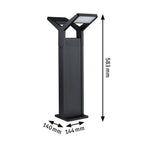 Paulmann LED Pollerleuchte Juntea Dämmerungssensor IP44  585mm 3000K 2x12,5W 2x800lm 230V  Anthrazit  Aluminium