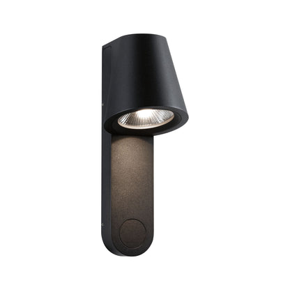 Paulmann LED Außenwandleuchte Caissa Dämmerungsgesteuerter Bewegungsmelder (HF) IP44  105x127mm 3000K 9W 700lm 230V 65° Anthrazit Aluminium