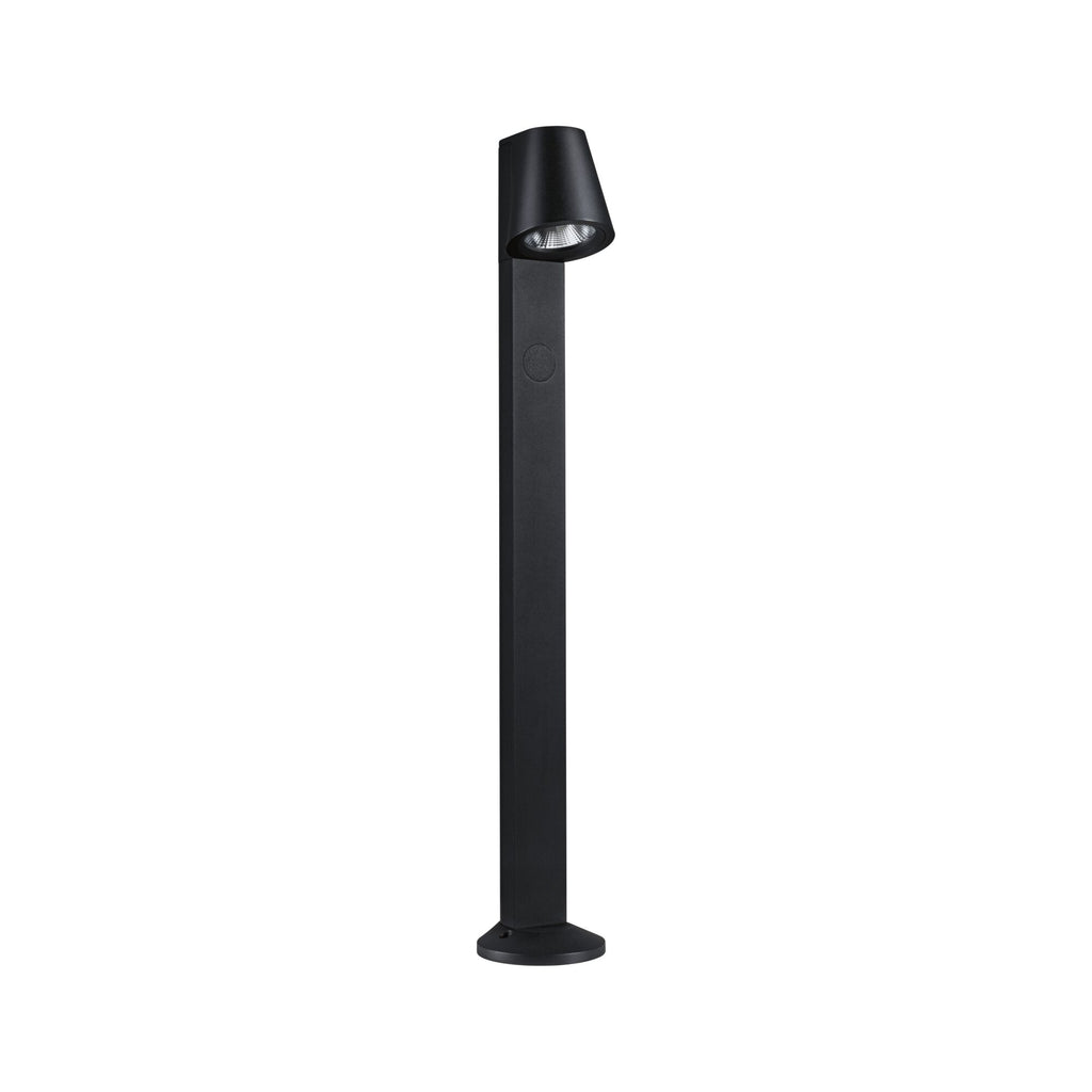Paulmann LED Pollerleuchte Caissa Dämmerungsgesteuerter Bewegungsmelder (HF) IP44  793mm 3000K 9W 700lm 230V 65° Anthrazit  Aluminium