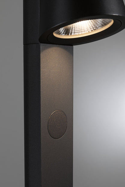 Paulmann LED Pollerleuchte Caissa Dämmerungsgesteuerter Bewegungsmelder (HF) IP44  793mm 3000K 9W 700lm 230V 65° Anthrazit  Aluminium