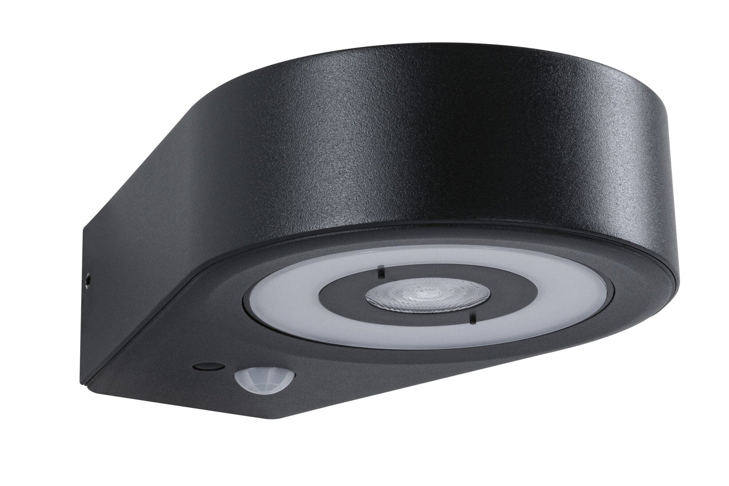 Paulmann LED Außenwandleuchte Silma Dämmerungsgesteuerter Bewegungsmelder (IR) IP44  65x186mm 3000K 5,5W / 0,7W 600lm 230V  Anthrazit Aluminium