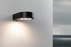 Paulmann LED Außenwandleuchte Silma Dämmerungsgesteuerter Bewegungsmelder (IR) IP44  65x186mm 3000K 5,5W / 0,7W 600lm 230V  Anthrazit Aluminium