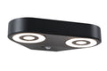 Paulmann LED Außenwandleuchte Silma Dämmerungsgesteuerter Bewegungsmelder (IR) Zweifacher Lichtaustritt IP44 eckig 280x176mm 3000K 2x5,5W / 2x0,7W 2x600lm 230V  Anthrazit Aluminium