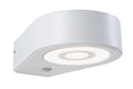 Paulmann LED Außenwandleuchte Silma Dämmerungsgesteuerter Bewegungsmelder (IR) IP44  65x186mm 3000K 5,5W / 0,7W 600lm 230V  Weiß Aluminium
