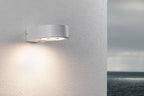 Paulmann LED Außenwandleuchte Silma Dämmerungsgesteuerter Bewegungsmelder (IR) IP44  65x186mm 3000K 5,5W / 0,7W 600lm 230V  Weiß Aluminium