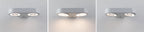 Paulmann LED Außenwandleuchte Silma Dämmerungsgesteuerter Bewegungsmelder (IR) Zweifacher Lichtaustritt IP44  280x176mm 3000K 2x5,5W / 2x0,7W 2x600lm 230V  Weiß Aluminium
