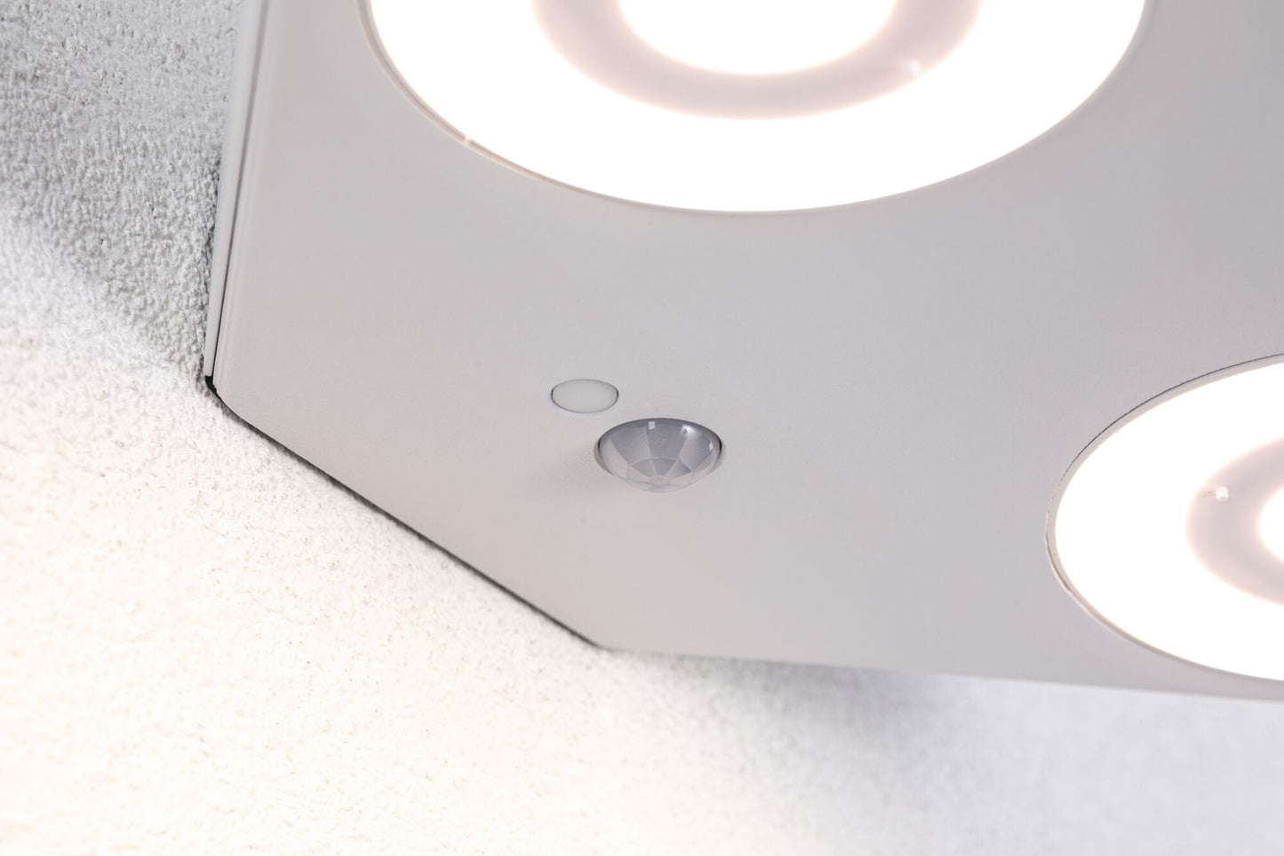 Paulmann LED Außenwandleuchte Silma Dämmerungsgesteuerter Bewegungsmelder (IR) Zweifacher Lichtaustritt IP44  280x176mm 3000K 2x5,5W / 2x0,7W 2x600lm 230V  Weiß Aluminium