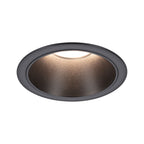 Paulmann LED Einbauleuchte Cole 3er-Set 3-Step-Dim Coin IP44 rund 88mm  Coin 3x6W 3x470lm 230V dimmbar 2700K Schwarz