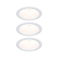 Paulmann LED Einbauleuchte Cole 3er-Set 3-Step-Dim Coin IP44 rund 88mm  Coin 3x6W 3x470lm 230V dimmbar 2700K Weiß