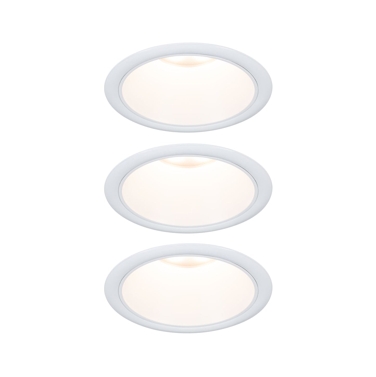 Paulmann LED Einbauleuchte Cole 3er-Set 3-Step-Dim Coin IP44 rund 88mm  Coin 3x6W 3x470lm 230V dimmbar 2700K Weiß