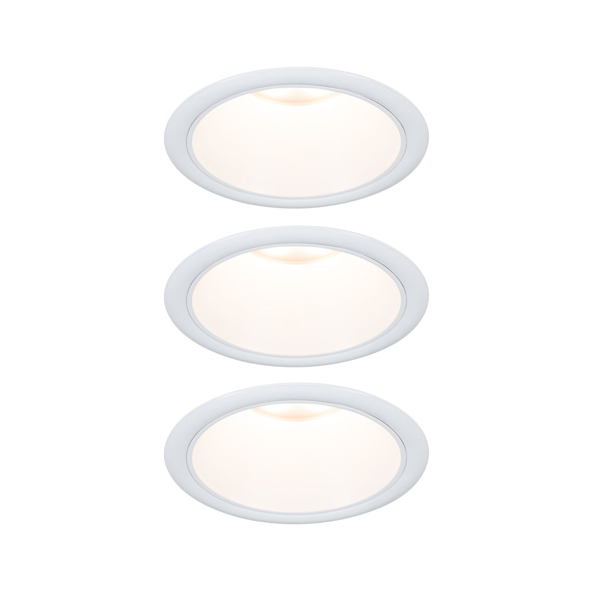 Paulmann LED Einbauleuchte Cole 3er-Set 3-Step-Dim Coin IP44 rund 88mm  Coin 3x6W 3x470lm 230V dimmbar 2700K Weiß