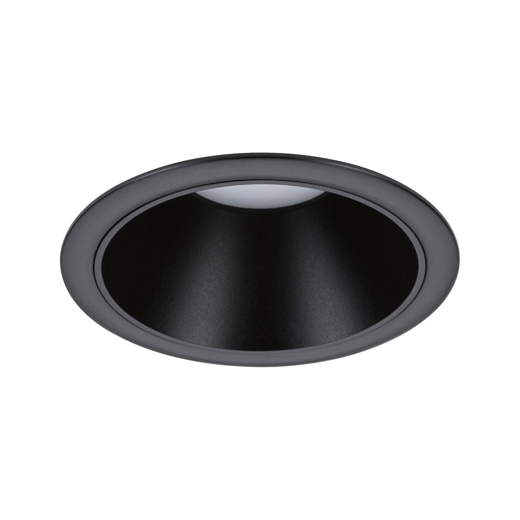 Paulmann LED Einbauleuchte Cole Einzelleuchte 3-Step-Dim Coin IP44 rund 88mm  Coin 6W 470lm 230V dimmbar 2700K Schwarz