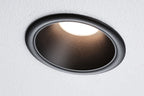 Paulmann LED Einbauleuchte Cole Einzelleuchte 3-Step-Dim Coin IP44 rund 88mm  Coin 6W 470lm 230V dimmbar 2700K Schwarz