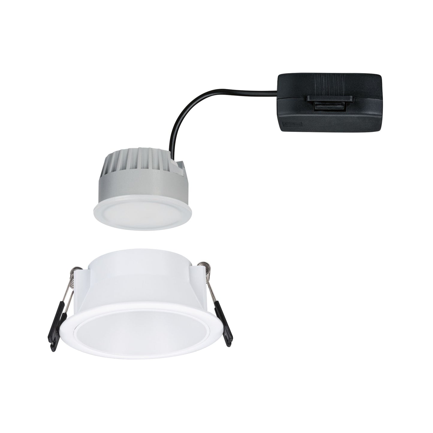 Paulmann LED Einbauleuchte Cole Einzelleuchte 3-Step-Dim Coin IP44 rund 88mm  Coin 6W 470lm 230V dimmbar 2700K Weiß