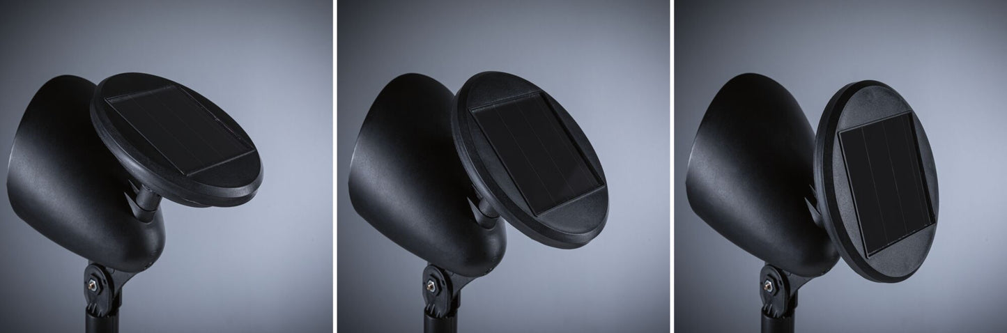 Paulmann Solar LED Spot Solena IP44 3000K 2lm Schwarz