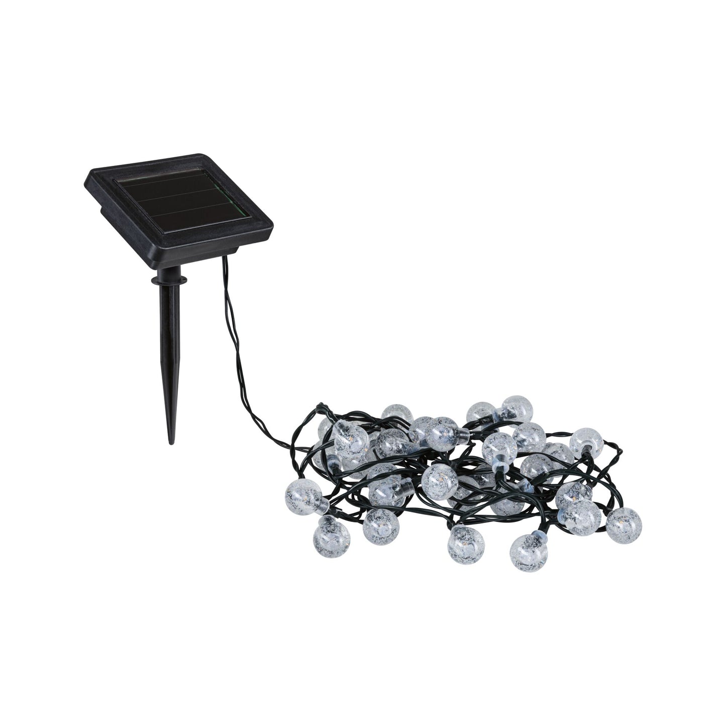Paulmann Solar Lichterkette Soala IP44 3000K 30x3lm Schwarz